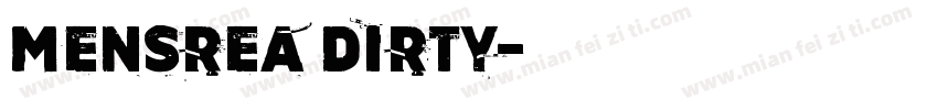 Mensrea Dirty字体转换